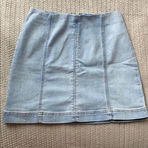 Light blue jean skirt
